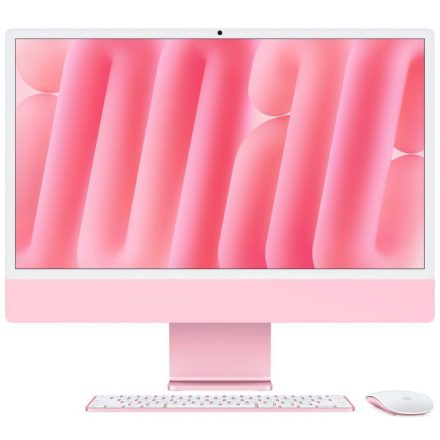 Apple iMac 24" M4 Chip 10-core CPU 10-core GPU 16GB/512GB 4.5K-s Retina kijelző Pink (rózsaszín) (MWV53MG/A)