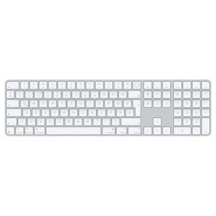 Apple Magic Keyboard Touch ID-val és számbillentyűzettel Apple chipes Machez (magyar kiosztás) (fehér billentyűk)