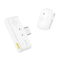   Luucco MiniPods K1 vezeték nélküli csíptetős lavalier wireless mikrofon telefonhoz USB-C (Fehér)
