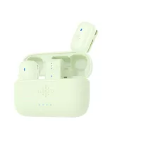   Luucco MiniPods K2 vezeték nélküli csíptetős lavalier wireless mikrofon szett telefonhoz USB-C (Zöld)