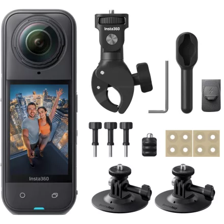 Insta360 X5 360° kamera, Motorcycle Bundle (fekete)