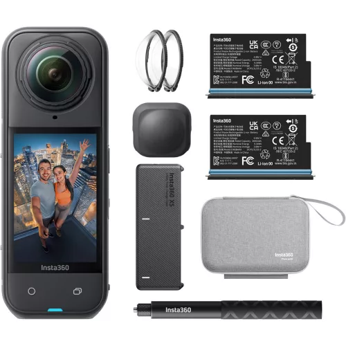 Insta360 X5 360° kamera, Essential Bundle (fekete)