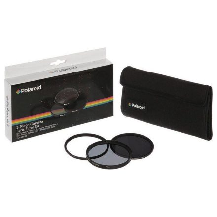 Polaroid szűrőszett (UV, CPL, ND8) + 4 db-os szűrőtok (40,5 mm)