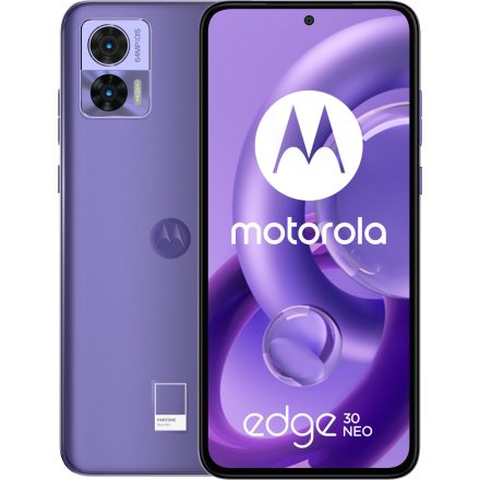 Motorola Edge 30 Neo 8GB/128GB Very Peri Dual SIM kártyafüggetlen okostelefon (lila)