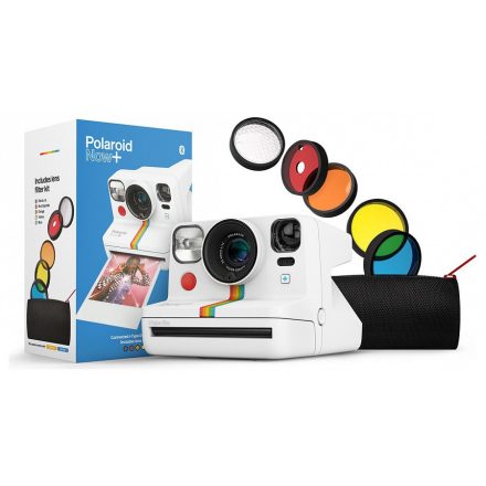 Polaroid Now+ analóg instant fényképezőgép, 5 szűrővel (fehér)