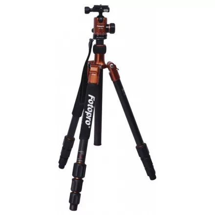 Rollei Fotopro C5-i állvány gömbfejjel + bélelt táska (narancssárga)