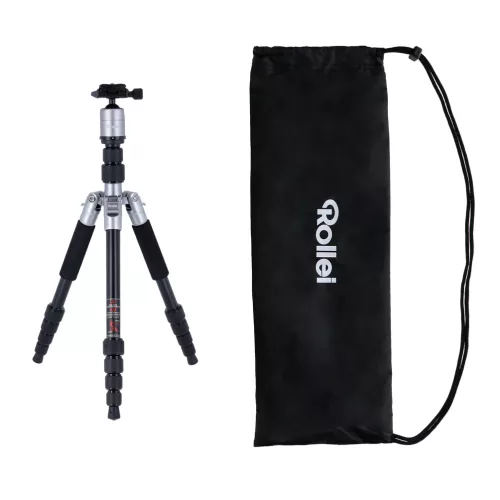   Rollei Compact Traveler No. 1 állvány gömbfejjel + hordzsák (titánszürke)