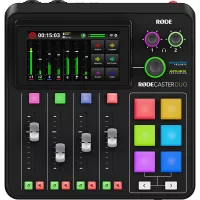   Rode RodeCaster DUO kompakt két mikrofoncsatornás podcast és produkciós keverő és rögzítő