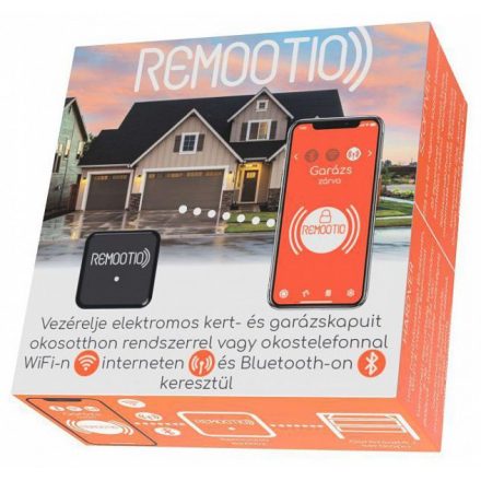 Remootio okostelefon és okosotthon vezérelt Wi-Fis és Bluetoothos kapunyitó 20 kulcsos+vendégkulcsok (RE-7770165-HU)