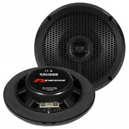 Renegade Marine RSM-52B 13cm-es 2 utas vízálló koaxiális hangszórópár (fekete)