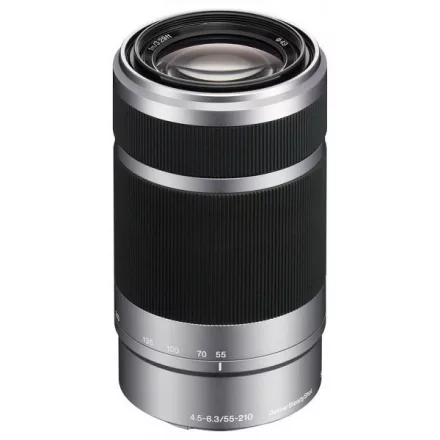 Sony 55-210mm f/4.5-6.3 OSS (Sony E) (ezüst) (SEL55210) (használt)