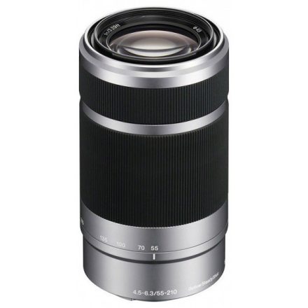 Sony 55-210mm f/4.5-6.3 OSS (Sony E) (ezüst) (SEL55210)