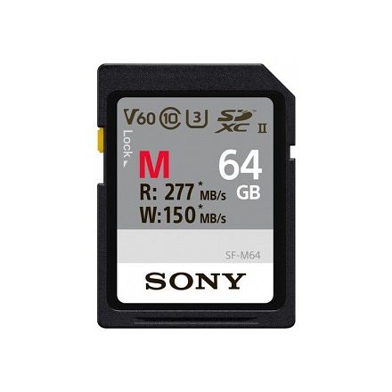 Sony SDXC 64GB Class 10 UHS-II U3 (277MB/s, 150MB/s) (SF64M)