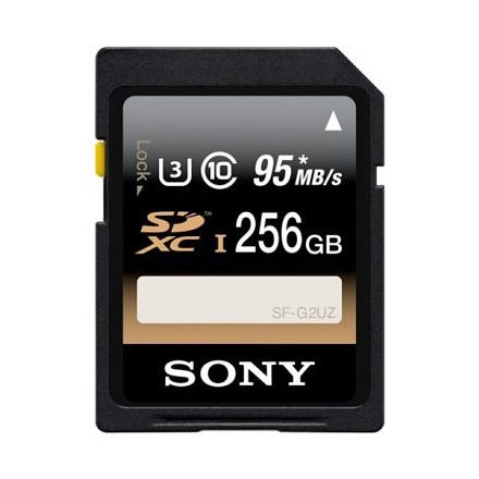 Sony SDXC 256GB Class 10 UHS-I U3 (95MB/s, 90MB/s) (SFG2UZ)