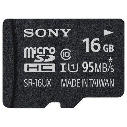 Sony microSDHC 16GB Class 10 UHS-I U3 (95MB/s, 60MB/s) (SR16UXA)