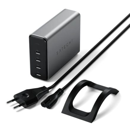 Satechi 165W 4-portos USB-C PD GaN hálózati töltő (4xUSB-C up to 100W)