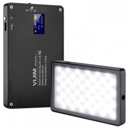 Ulanzi Vijim VL-1 változtatható színhőmérsékletű, dimmelhető LED lámpa beépített akkumulátorral (UL-1328)