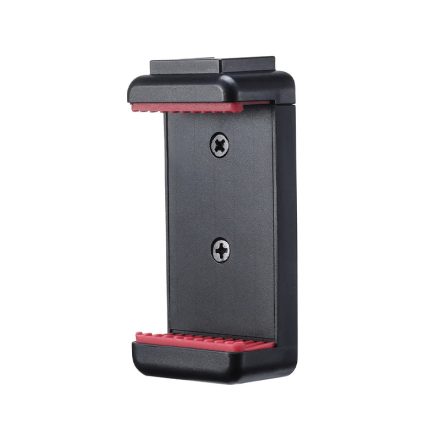 Ulanzi ST-07 telefon tartó adapter állványhoz, vakupapucs adapterrel (fekete-piros)