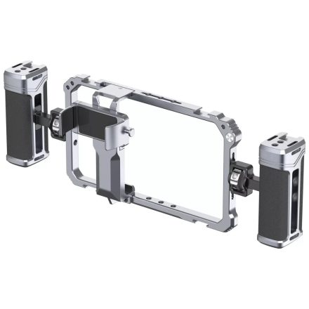 Ulanzi univerzális telefonkeret rendszer, rig, cage , 2db fogantyú, 6db vakupapucs