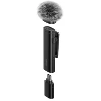   Ulanzi WM-10 csiptetős vezeték nélküli mikrofon (zajszűrés, USB-C csatlakozóval)