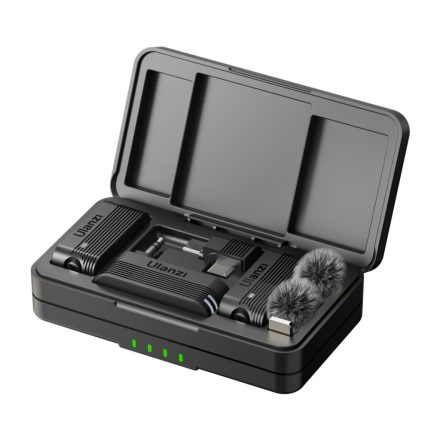Ulanzi A100 vezeték nélküli mikrofon (2 adó és 1 vevő, USB-C, jack)