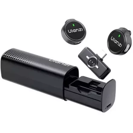 Ulanzi A21  vezeték nélküli mikrofon 2 adó 1 vevő USB-C 