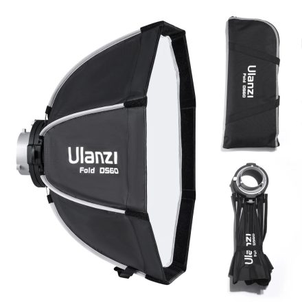 Ulanzi DS60 60cm-es nyitható octobox méhsejtráccsal (Bowens)