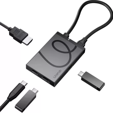 Ulanzi H1 4-in-1 USB-C Media Hub, multimédiás dokkoló, 3db USB-C, 1db HDMI