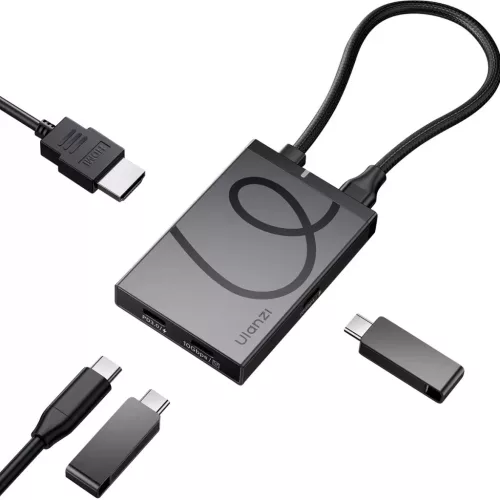   Ulanzi H1 4-in-1 USB-C Media Hub, multimédiás dokkoló, 3db USB-C, 1db HDMI