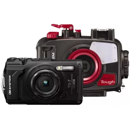 OM SYSTEM Tough TG-7 búvártok kit (fekete)