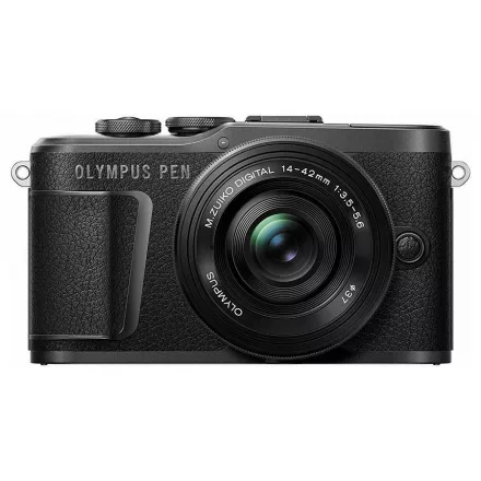 Olympus PEN E-PL10 Pancake Zoom kit (14-42mm f/3.5-5.6 EZ Pancake) (fekete)