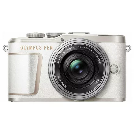 Olympus PEN E-PL10 Pancake Zoom kit (14-42mm f/3.5-5.6 EZ Pancake) (fehér)