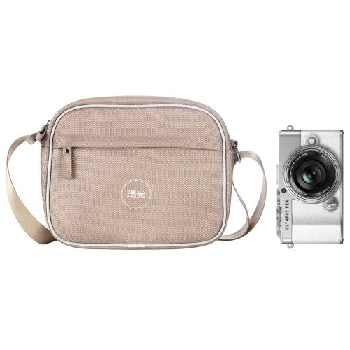   Olympus E-P7 Pancake Zoom kit (14-42mm f/3.5-5.6 EZ Pancake) (fehér/ezüst) + PEN Stylo Case