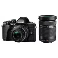   Olympus OM-D E-M10 Mark III Double Zoom kit (14-42mm f/3.5-5.6, 40-150mm f/4-5.6) (fekete) (használt)