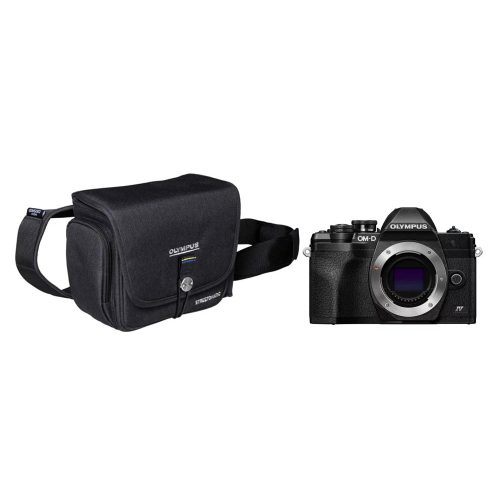   Olympus OM-D E-M10 Mark IV váz (fekete) + Streetomatic övtáska fekete