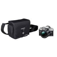   Olympus OM-D E-M10 Mark IV kit (14-150mm f/4-5.6 II) (ezüst/fekete) + Streetomatic övtáska