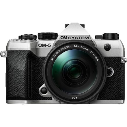 OM SYSTEM OM-5 Mark II kit (14-150mm f/4-5.6 II) (ezüst/fekete)