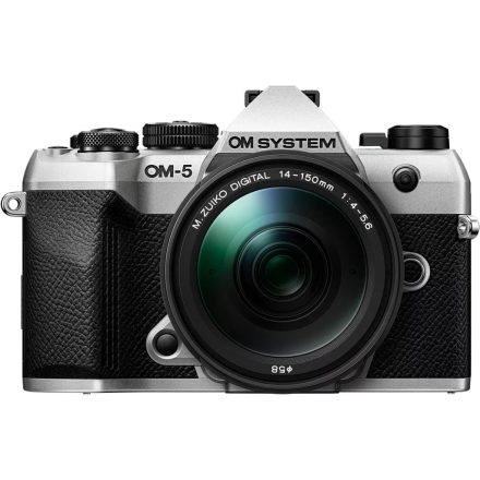 OM SYSTEM OM-5 Mark II kit (14-150mm f/4-5.6 II) (ezüst/fekete)