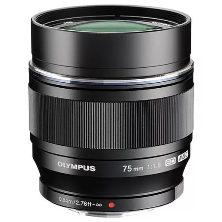 Olympus M.Zuiko Digital 75mm f/1.8 ED (Micro 4/3) (fekete) (használt)