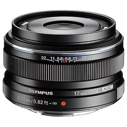 Olympus M.Zuiko Digital 17mm f/1.8 (Micro 4/3) (fekete) (használt)