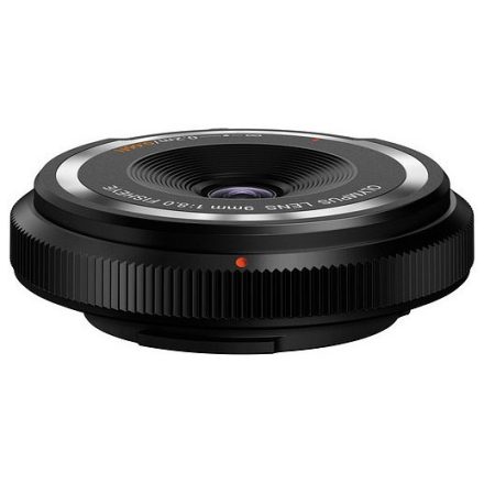 Olympus M.Zuiko 9mm f/8.0 halszem vázsapka objektív (fekete) (használt)