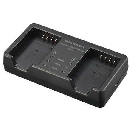 OM SYSTEM BCX-1 akkumulátor töltő (OM-1 Mark II, OM-1, OM-3)