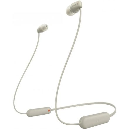 Sony WI-C100 vezeték nélküli fülhallgató (bézs)
