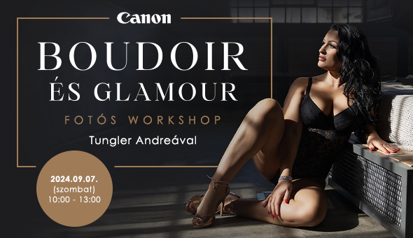Boudoir és glamour fotós workshop Tungler Andrea fotográfussal