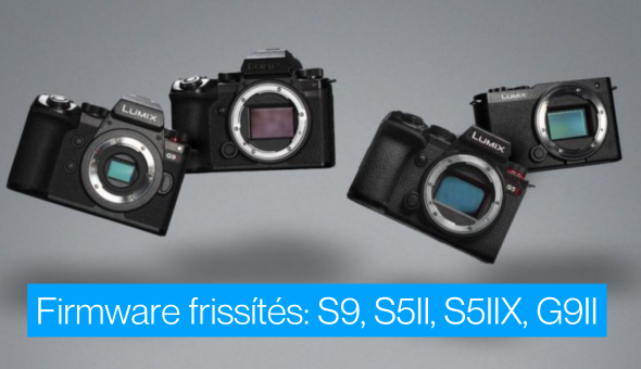 Firmware frissítés érkezett a LUMIX S és G sorozatú fényképezőgépeihez (S9, S5II, S5IIX, G9II)