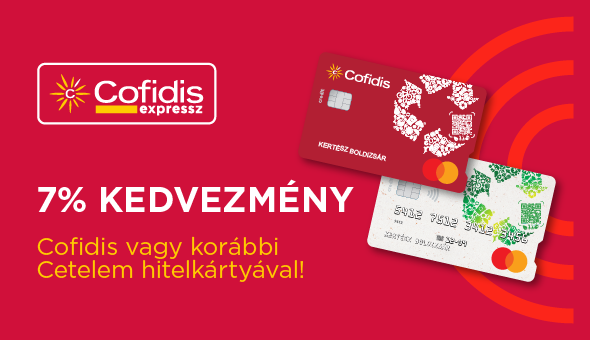 7% hitelkártya kedvezmény
