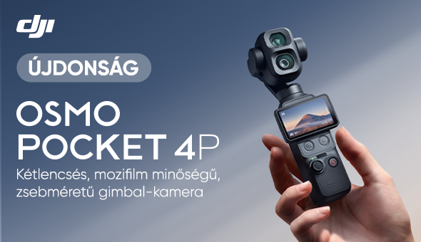 DJI Osmo Pocket 4P bemutató – kétlencsés zsebméretű gimbal-kamera vloghoz és videózáshoz