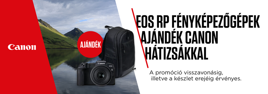 Canon EOS RP ajándék táskával