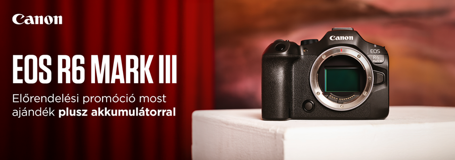 ELŐRENDELHETŐ: az új Canon EOS R6 Mark III