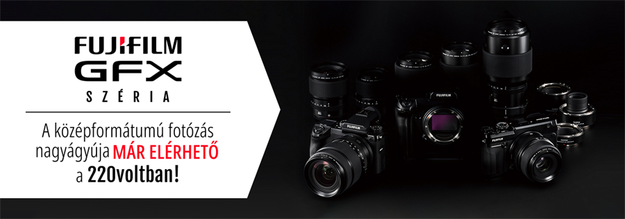 Fujifilm GFX - A középformátumú fotózás nagyágyúja már elérhető a 220voltban!